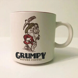 Hallmark Disney Grumpy Before Coffee Mug Cup Snow  White and The Seven Dwarfs